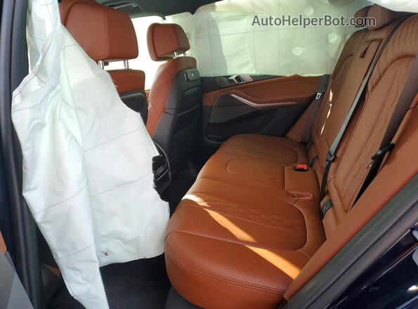 5UX43EU02R9U06417 2024 BMW X5 Blue Widok wnętrza z tyłu