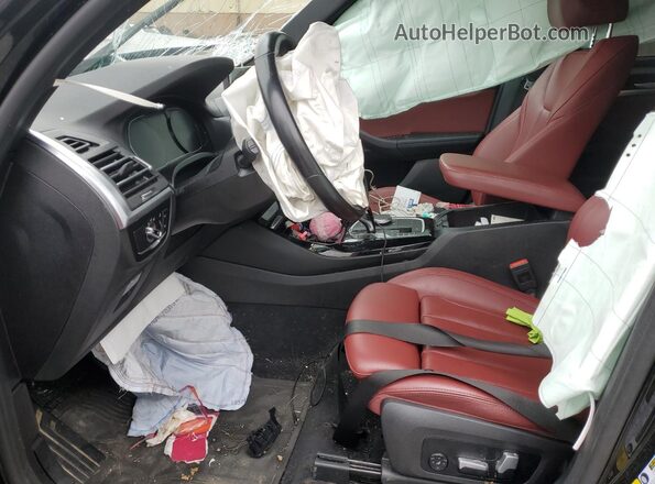5UX53DP00N9J72105 2022 BMW X3 Black Widok wnętrza z przodu
