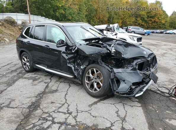 5UX53DP00N9J72105 2022 BMW X3 Black Przód prawy