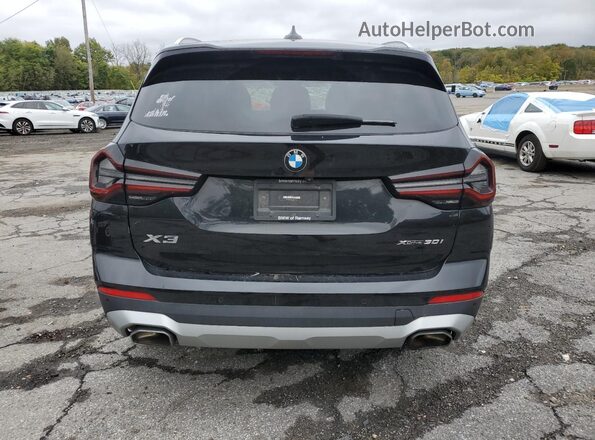 5UX53DP00N9J72105 2022 BMW X3 Black Widok z tyłu
