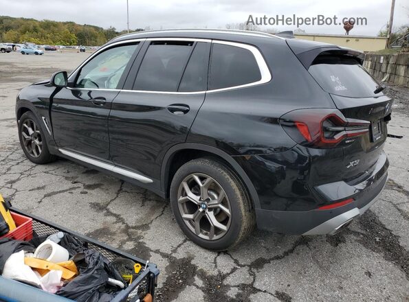 5UX53DP00N9J72105 2022 BMW X3 Black Tył lewy