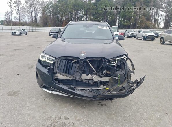 5UX53DP02N9M93322 2022 BMW X3 Black Widok z przodu
