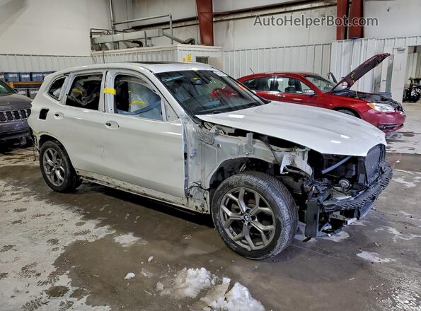 5UX53DP02P9N79846 2023 BMW X3 White წინა მარჯვენა