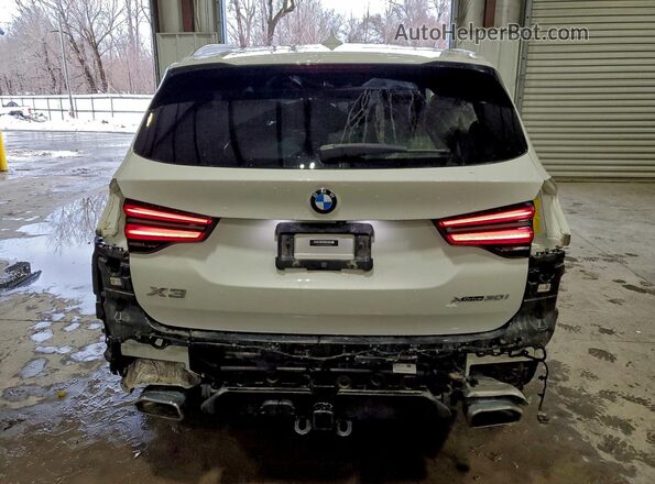 5UX53DP02P9N79846 2023 BMW X3 White უკანა ხედი