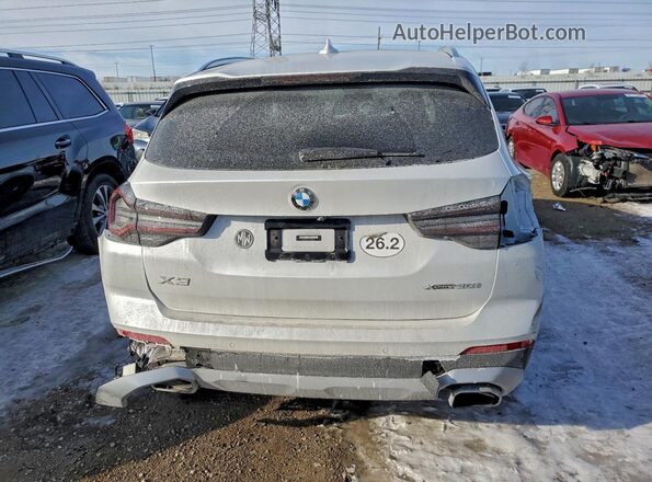 5UX53DP07P9P11869 2023 BMW X3 White Widok z tyłu
