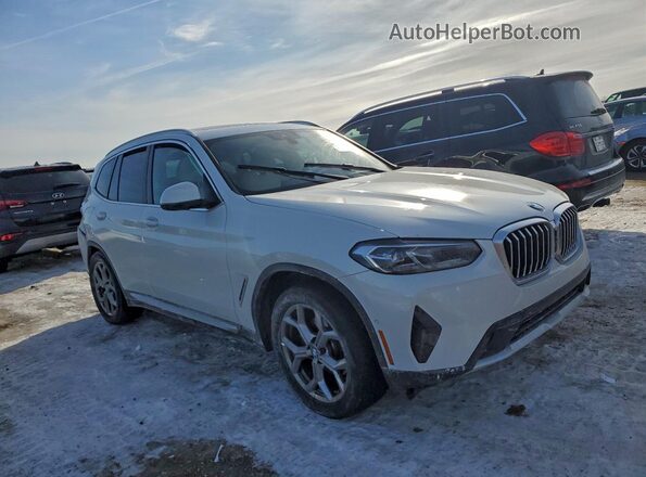 5UX53DP07P9P11869 2023 BMW X3 White Przód prawy