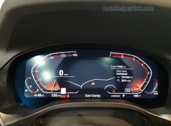 5UX53DP09P9S97784 2023 BMW X3 Silver Вид щитка приладів
