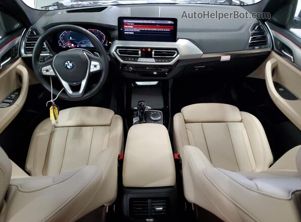 5UX53DP09P9S97784 2023 BMW X3 Silver Вид панелі приладів