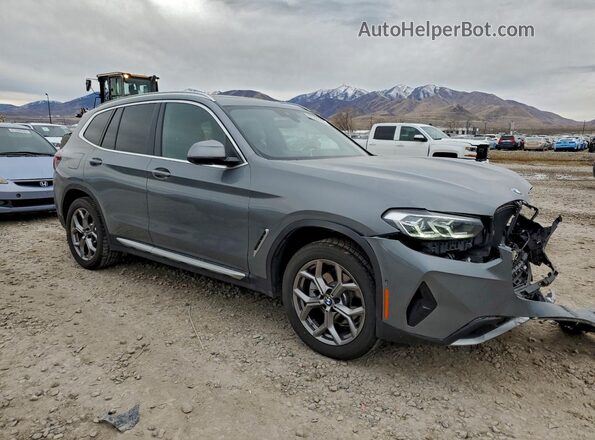 5UX53DP0XP9P82001 2023 BMW X3 Gray Передня права чверть