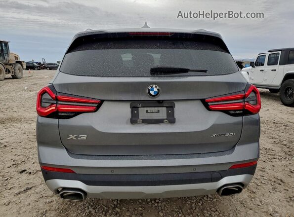 5UX53DP0XP9P82001 2023 BMW X3 Gray Вид ззаду