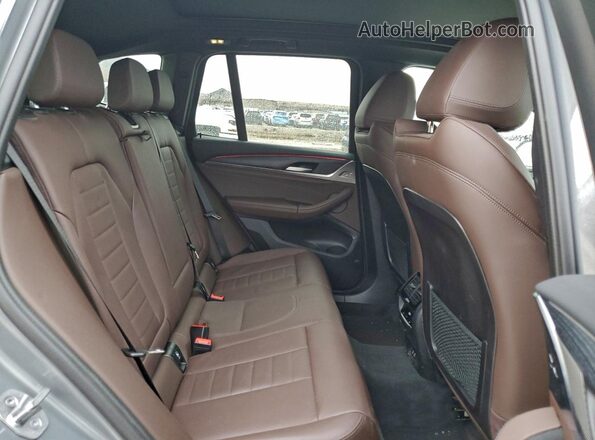 5UX53DP0XP9P82001 2023 BMW X3 Gray Вид задніх сидінь