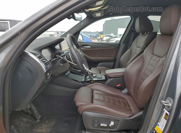5UX53DP0XP9P82001 2023 BMW X3 Gray Вид салону спереду