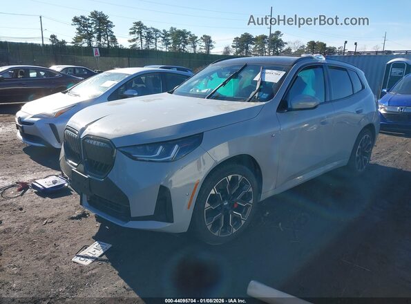 5UX53GP06S9012355 2025 BMW X3 Gray Առջևի ձախ երեք քառորդ տեսարան