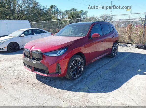 5UX53GP08S9092578 2025 BMW X3 Red Front left
