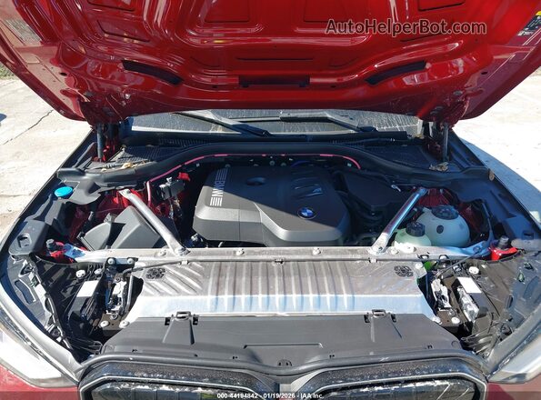 5UX53GP08S9092578 2025 BMW X3 Red Rear view