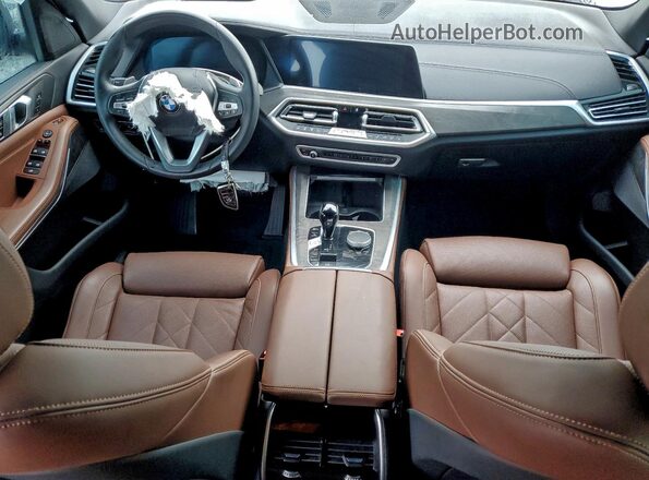 5UXCR4C03P9P39230 2023 BMW X5 White Առջևի վահանակի տեսք