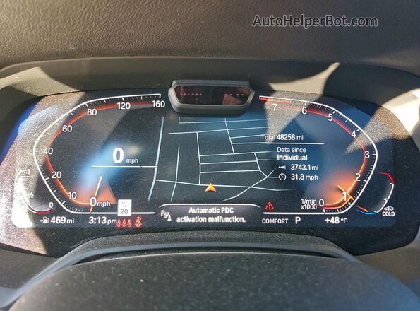 5UXCR4C09N9M97024 2022 BMW X5 Black ხელსაწყოთა პანელის ხედი