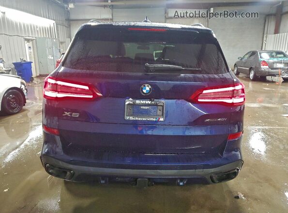5UXCR6C01LLL83014 2020 BMW X5 Blue Հետևի տեսք