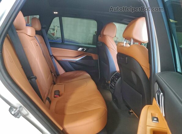 5UXCR6C05P9R20664 2023 BMW X5 White Rear interior view