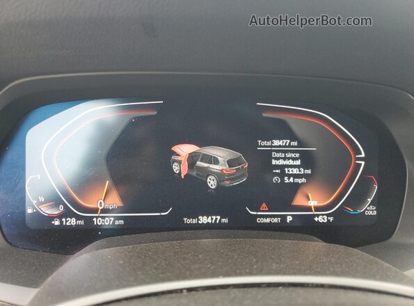 5UXCR6C06P9P71813 2023 BMW X5 Черный Вид щитка приборов