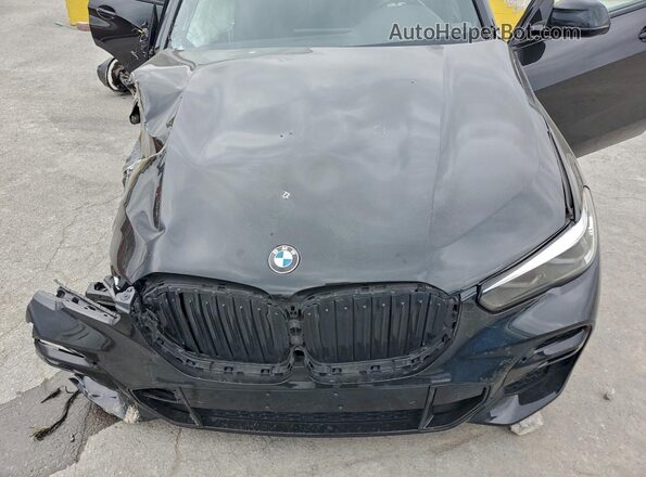 5UXCR6C0XP9P01747 2023 BMW X5 Black ძრავის განყოფილების ხედი