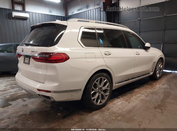 5UXCW2C00L9B44507 2020 BMW X7 Белый Задняя правая четверть