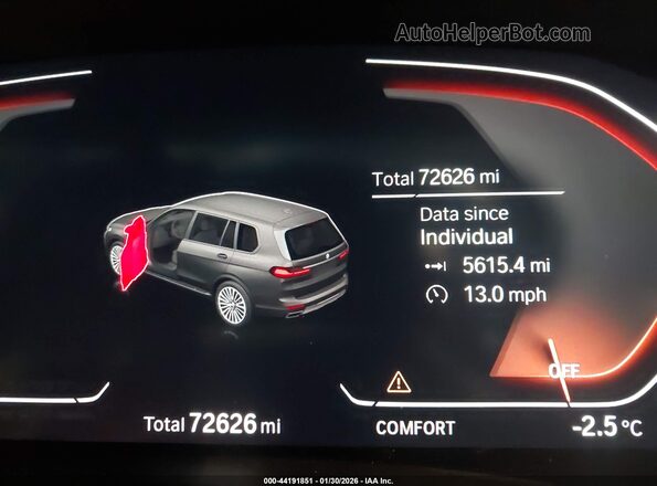 5UXCW2C00M9F66858 2021 BMW X7 Black Панорамний вид салону 360°