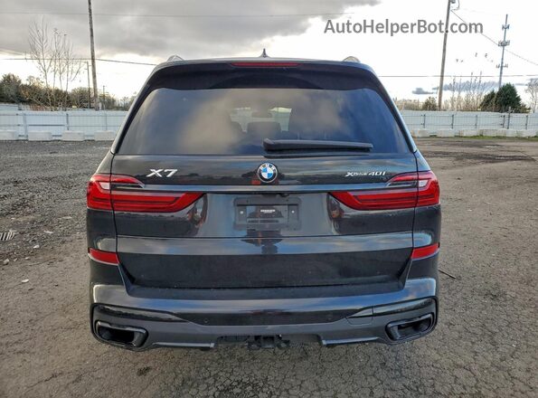 5UXCW2C01N9M30821 2022 BMW X7 Black Widok z tyłu