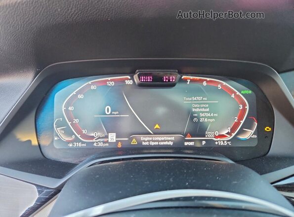 5UXCW2C03M9H66522 2021 BMW X7 Black Widok zestawu wskaźników