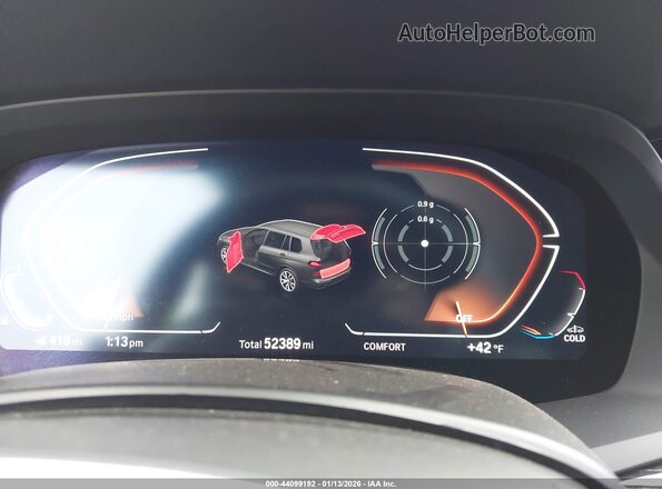 5UXCW2C04N9L18482 2022 BMW X7 Black Вид задніх сидінь