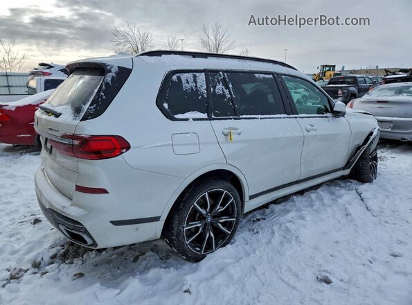 5UXCW2C08M9H27327 2021 BMW X7 White Հետևի աջ