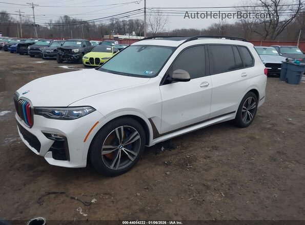 5UXCX6C03L9B33375 2020 BMW X7 White Առջևի ձախ երեք քառորդ տեսարան