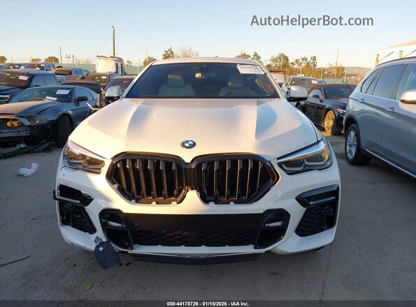 5UXCY6C00P9P83989 2023 BMW X6 White Widok zestawu wskaźników