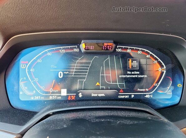 5UXCY6C01N9N32024 2022 BMW X6 Black Vista del cuadro de instrumentos