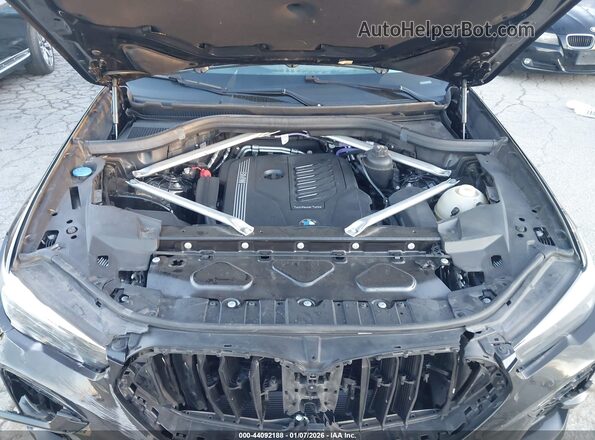 5UXCY6C02N9K41922 2022 BMW X6 Black Rear view