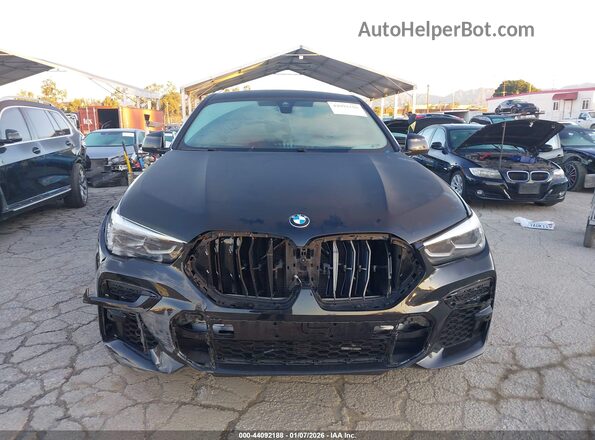 5UXCY6C02N9K41922 2022 BMW X6 Black Instrument cluster view