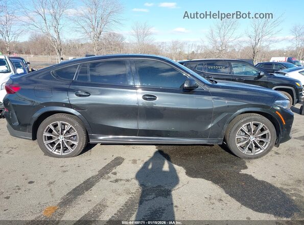 5UXCY6C03M9E62687 2021 BMW X6 Black უკანა სალონის ხედი