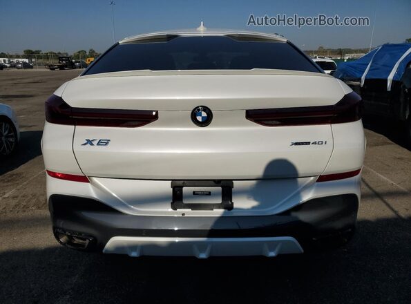 5UXCY6C03P9P83226 2023 BMW X6 White Widok z tyłu