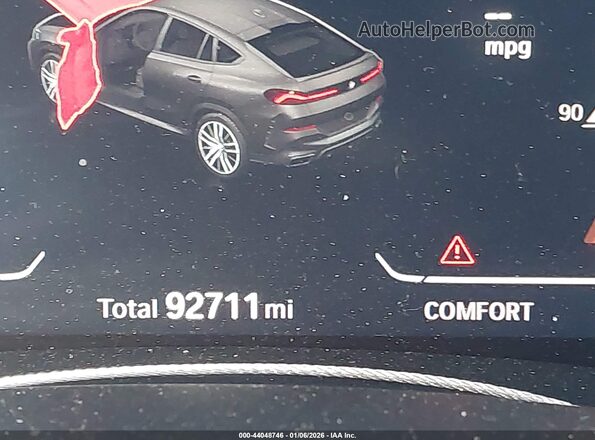 5UXCY6C04P9R58079 2023 BMW X6 Black 