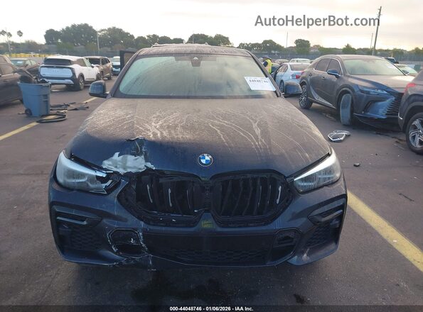 5UXCY6C04P9R58079 2023 BMW X6 Black Widok wnętrza z tyłu