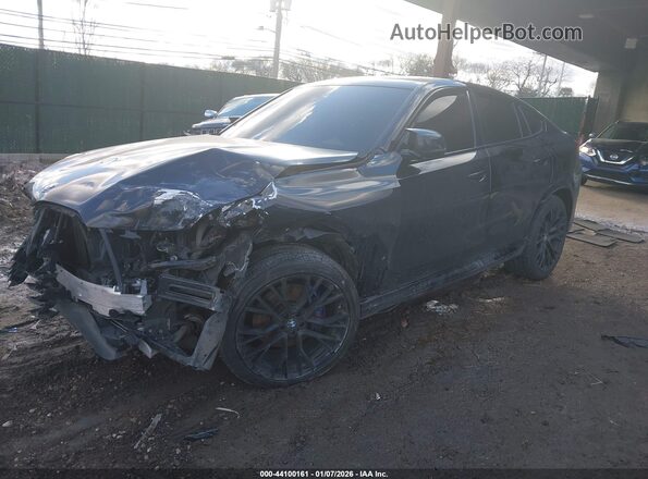 5UXCY6C06M9F42453 2021 BMW X6 Black წინა მარცხენა ხედი სამი მეოთხედიდან