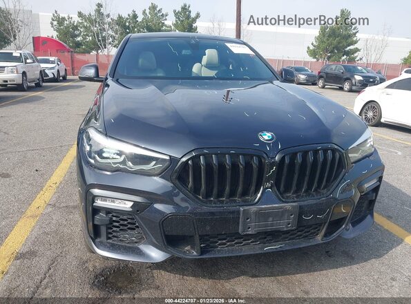 5UXCY6C06M9G17166 2021 BMW X6 Black Դիմացի տեսք
