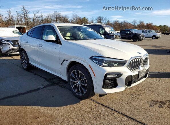 5UXCY6C07L9C14165 2020 BMW X6 White Առջևի աջ