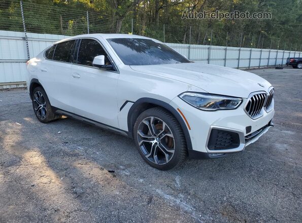 5UXCY6C09L9C59690 2020 BMW X6 White Передня права чверть