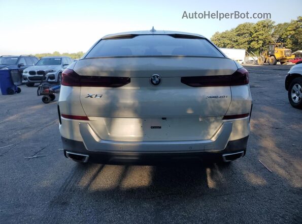 5UXCY6C09L9C59690 2020 BMW X6 White Вид ззаду