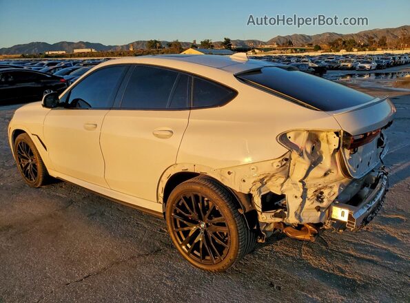 5UXCY6C0XN9K74604 2022 BMW X6 White Trasero izquierdo