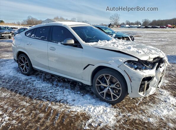 5UXCY8C00L9C29795 2020 BMW X6 White Передня права чверть