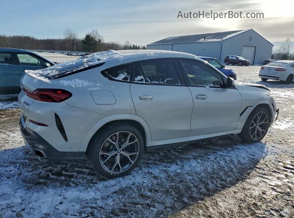 5UXCY8C00L9C29795 2020 BMW X6 White Задня права чверть