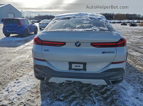 5UXCY8C00L9C29795 2020 BMW X6 White Вид ззаду