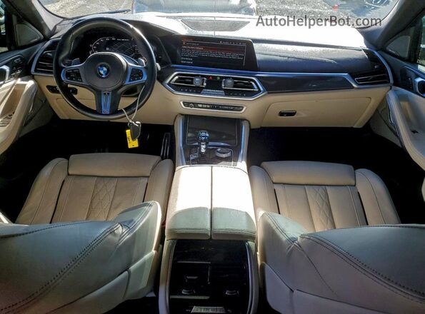5UXCY8C00M9F66162 2021 BMW X6 Charcoal Dashboard view